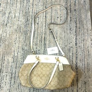 White Coach bag, new with tags